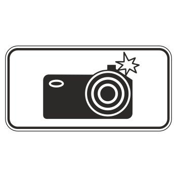 Дорожный знак 8.23 «Фотовидеофиксация» (металл 0,8 мм, I типоразмер: 300х600 мм, С/О пленка: тип Б высокоинтенсивная)